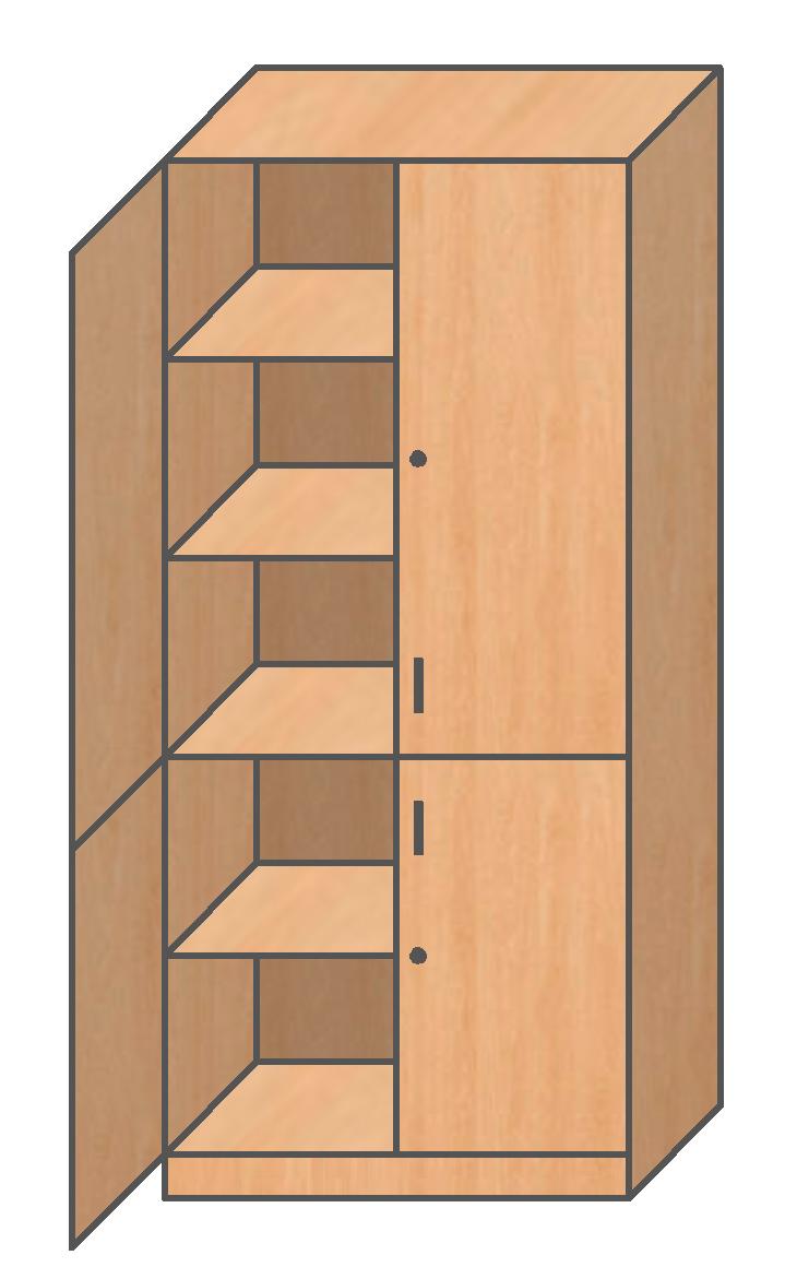 Szafa szkolna AS-4/4d